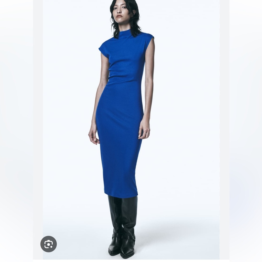 Zara Blue Midi Dress